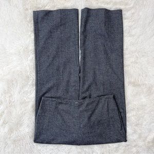 Gunex gray wide leg trousers plaid wool high rise houndstooth made in Italy